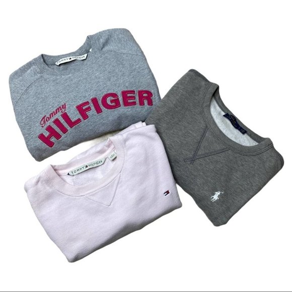 Tommy Hilfiger Tops - 3 Sweatshirt Bundle Tommy Hilfiger Polo Size Small